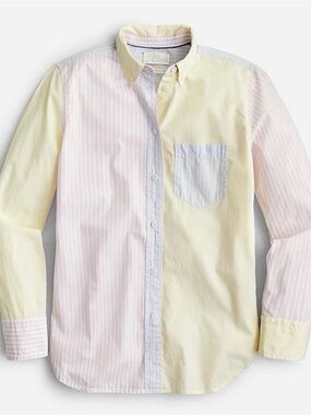 J.Crew cocktail stripe classic button down shirt